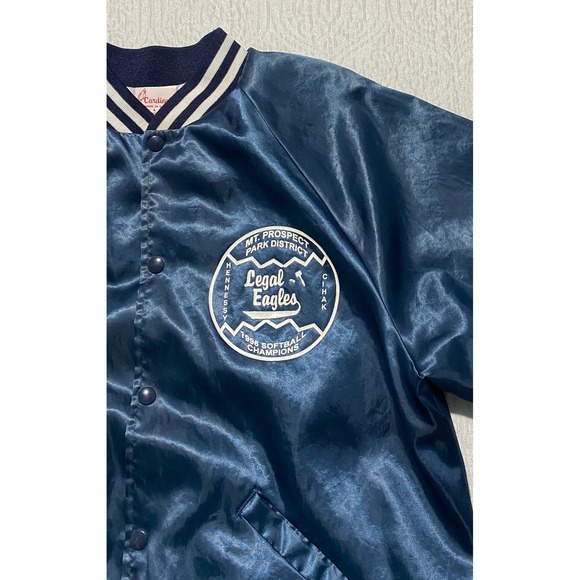 USA Cardinal Bomber Jacket‎ L 1996 Softball Champions Mt Prospect Park District - Picture 5 of 12